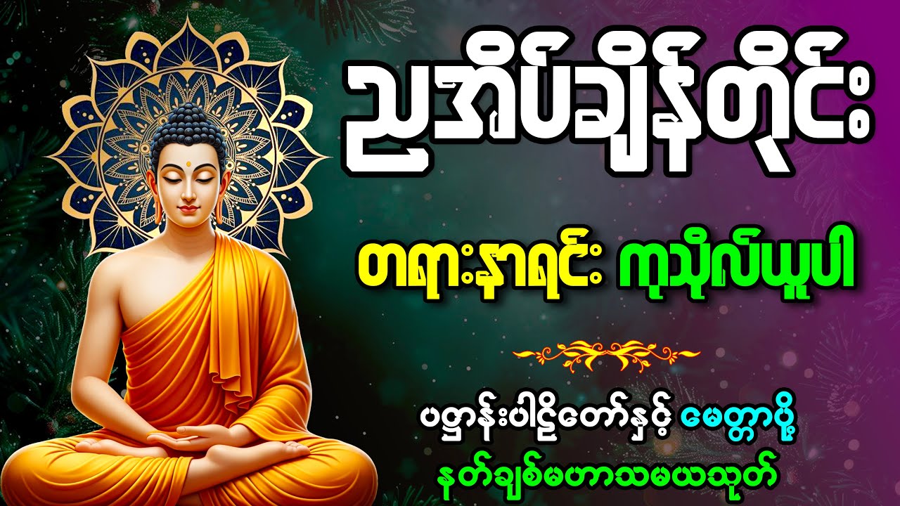 🙏🌿ညရေးညတာအန္တရာယ်ကင်း ကံဆိုး၊ ကံညံ့များကင်စင်စေသော ကံပွင့်၊ လာဘ်ပွင့်၊ စီးပွားတက် တရားတော်များ🙏🌿
