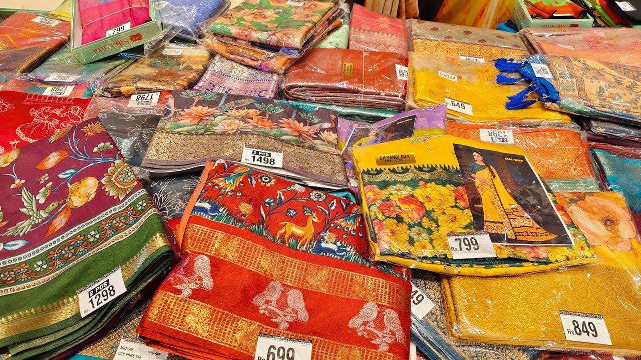 Chennai shopping mall latest sarees#weddingcollection#trendingsarees#shopping#newcollection 