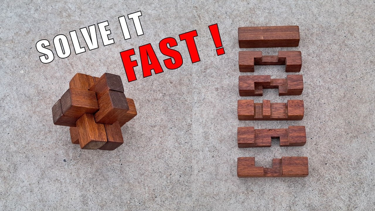 How to solve The Notched Stick 3D Wooden Puzzle