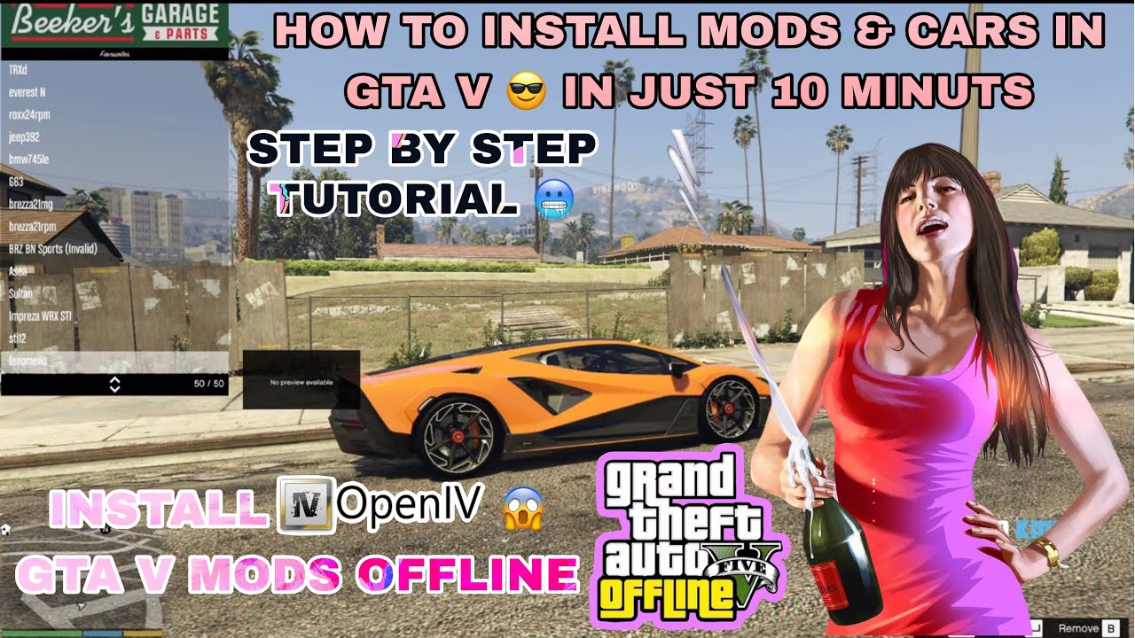 🔥 HOW TO ADD ANY CARS IN GTA 5 OFFLINE USING OPENIV (2026) – HINDI 🔥