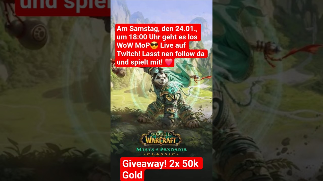 WoW MoP Community Event! ❤️ 