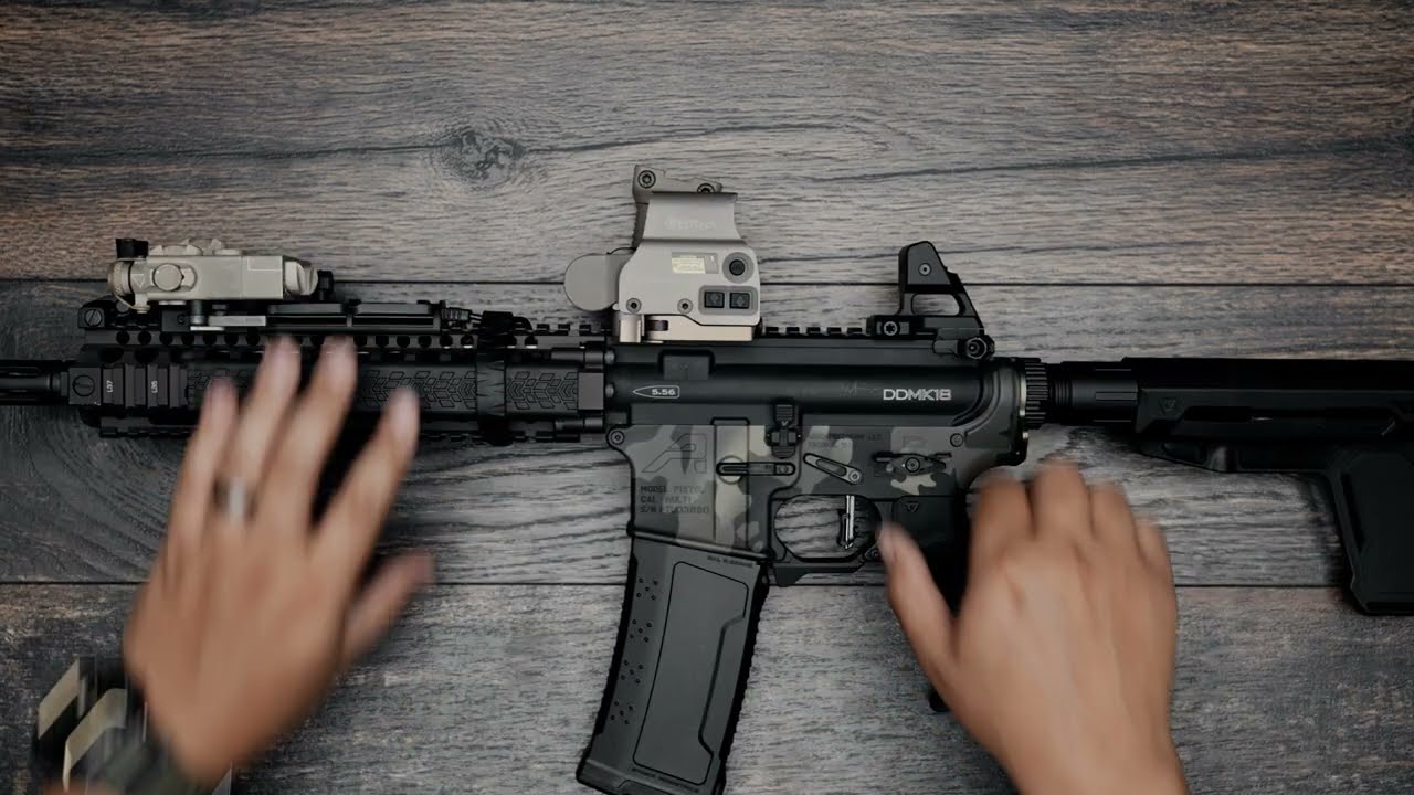 Angled Vertical Grip with Cable Management - Long or Short (Picatinny)