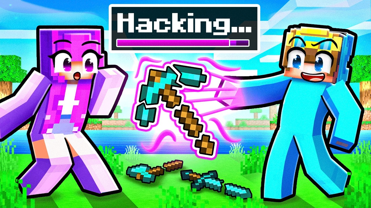 Playing as a FRIENDLY HACKER in Minecraft!