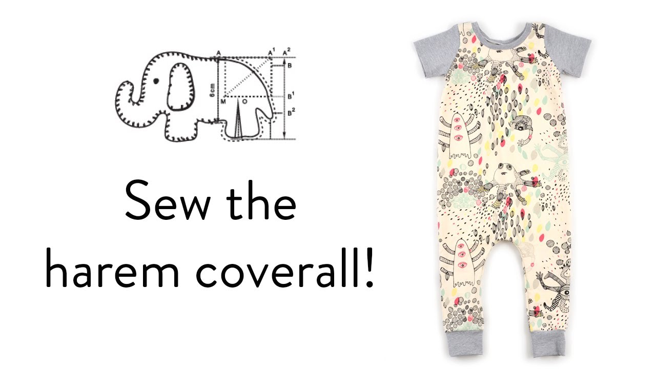Harem coverall sewing pattern tutorial for Brindille and Twig