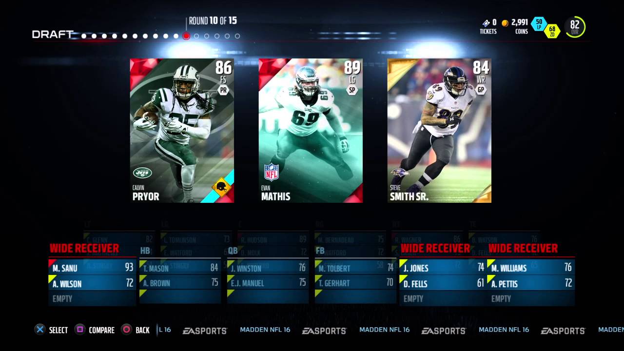 86 OVERALL DRAFT!!! Madden NFL 16 Draft Champions