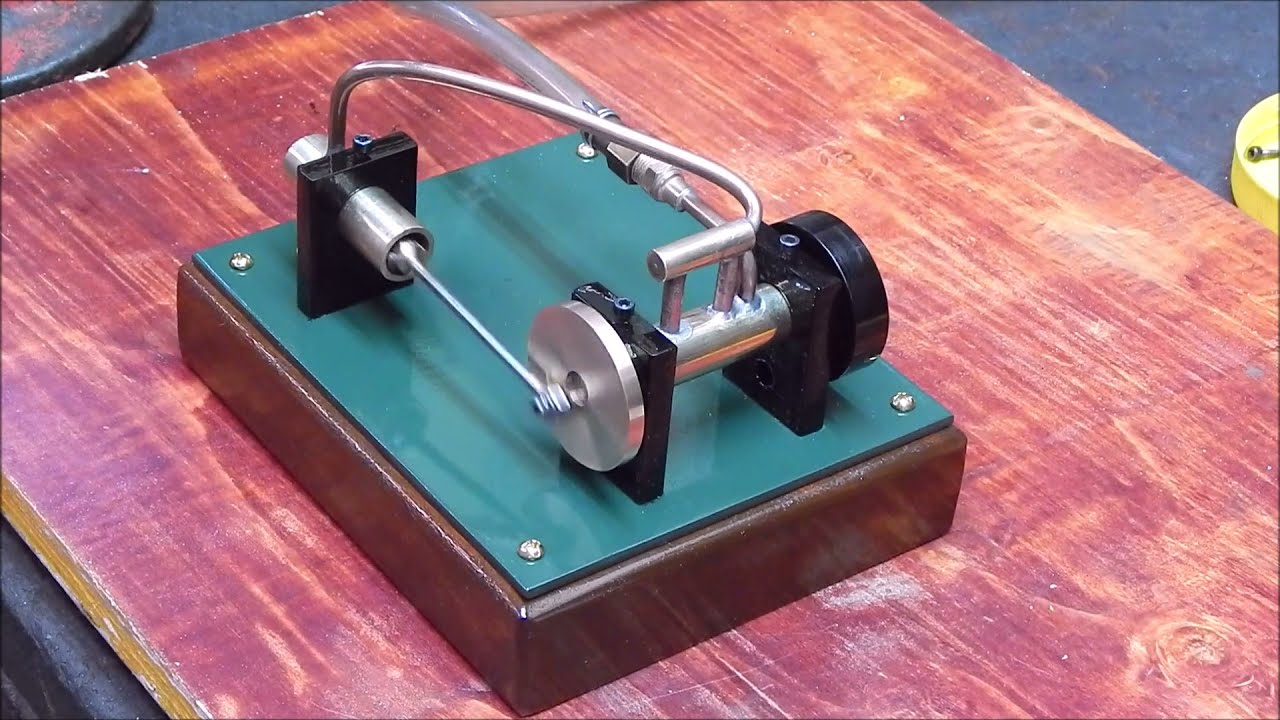 I re-assemble and finish the rotary valve model steam engine