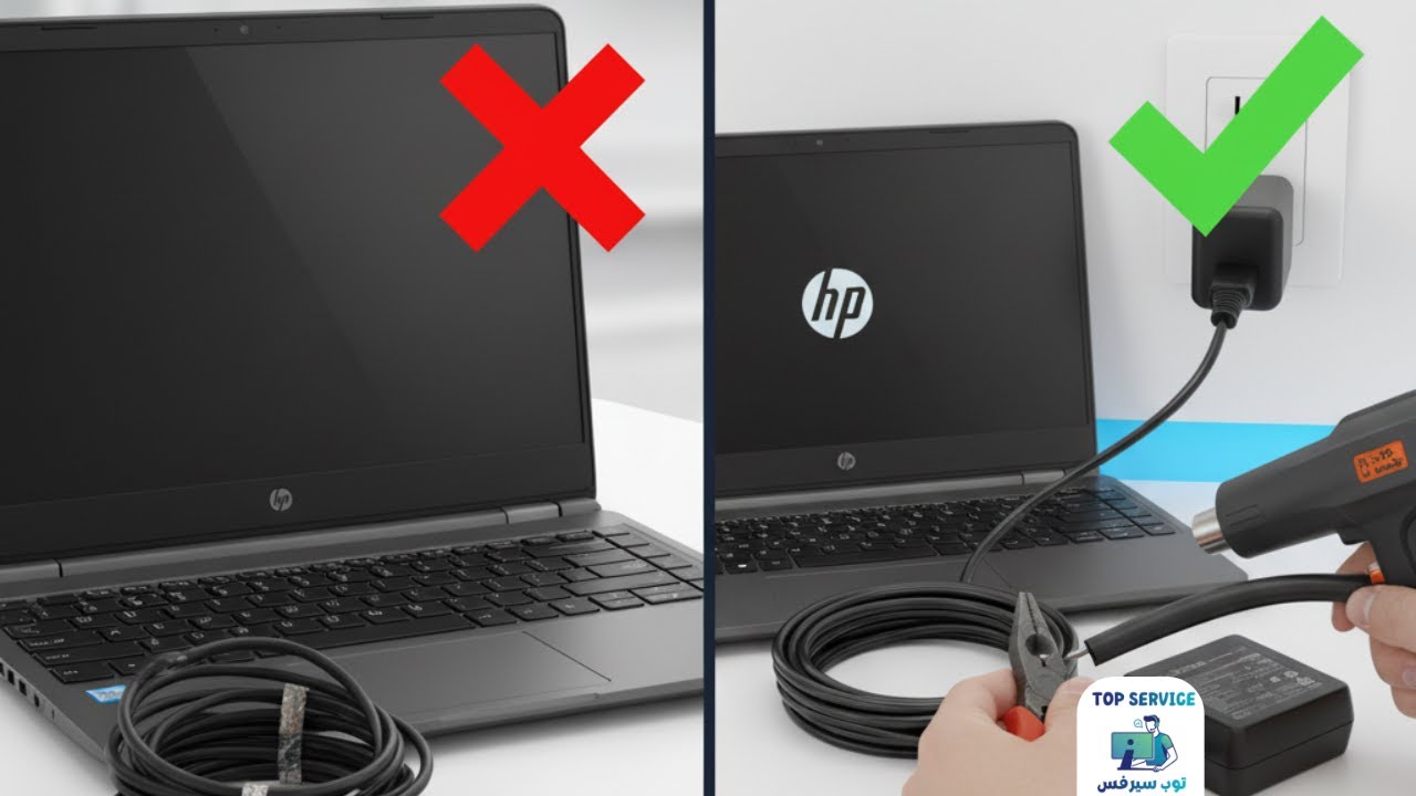 حل مشكلة لاب توب HP Zbook لا يعمل بسبب سلك الشاحن