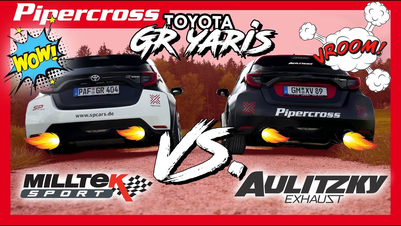 Pipercross - GR Yaris Auspuffvergleich Milltek VS. Aulitzky Exhaust | Sound Vergleich