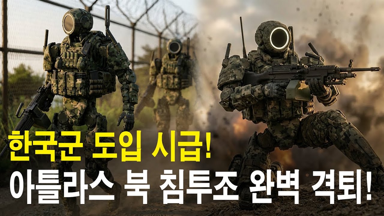 국군 로봇 '아틀라스' DMZ 실전 배치, 북한 특작부대와 첫 교전 (AI Cinematic)