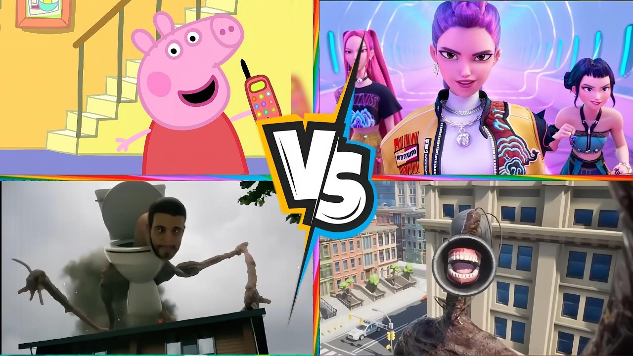 Skibidi Toilet🆚PEPPA PIG.EXE 🆚Siren Head🆚Kpop demon hunter 🎶 Tiles Hop EDM Rush