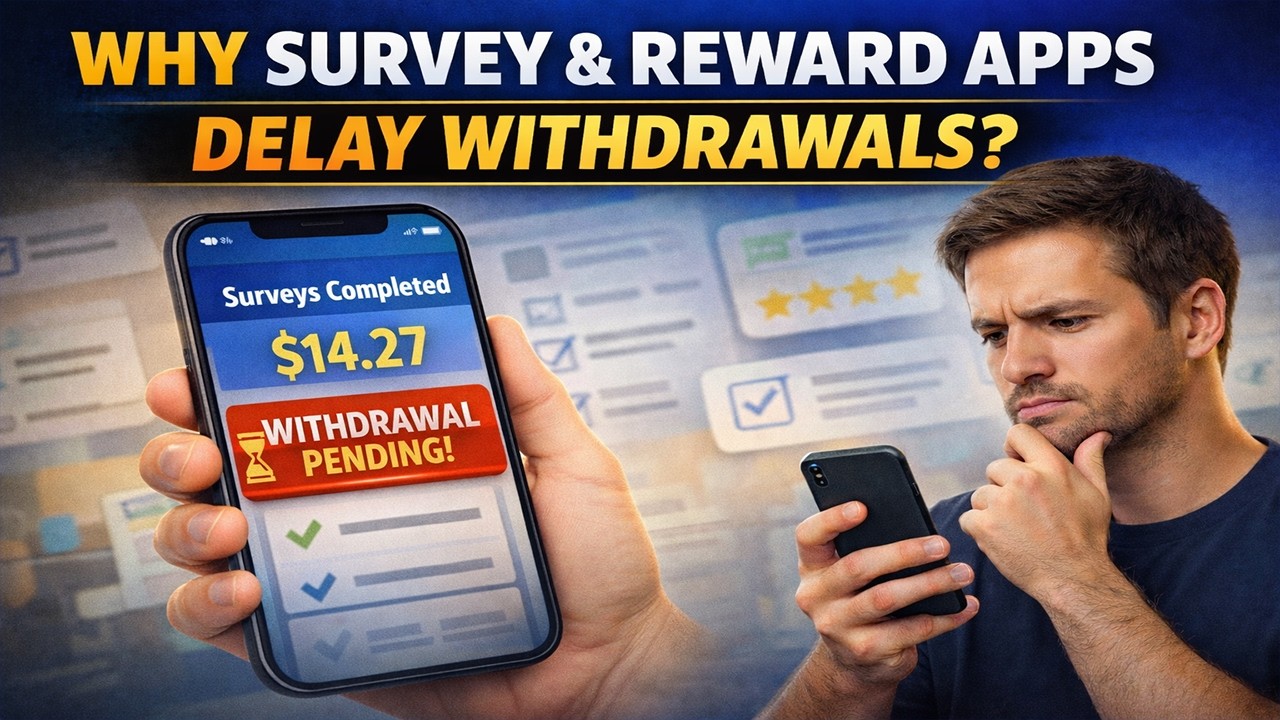 Why Survey & Reward Apps Delay Withdrawals | Payment System & Business Model Explained