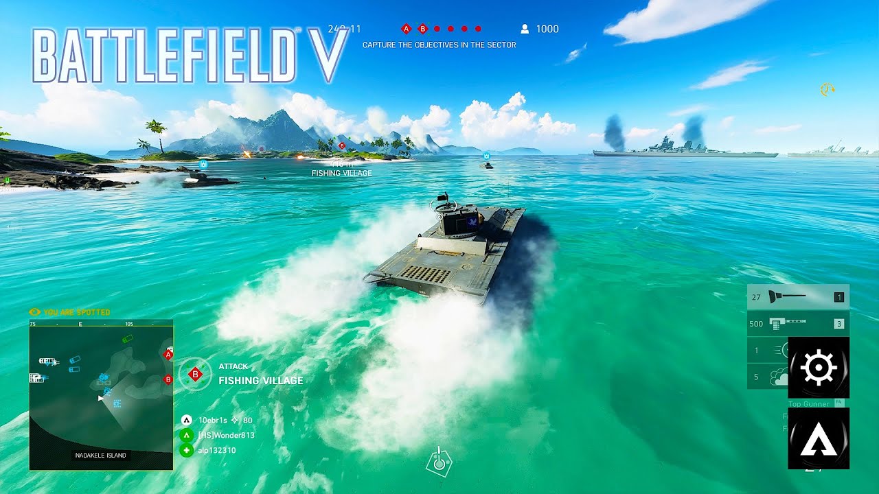 Battlefield 5: Attacking Pacific Storm Gameplay (No Commentary)