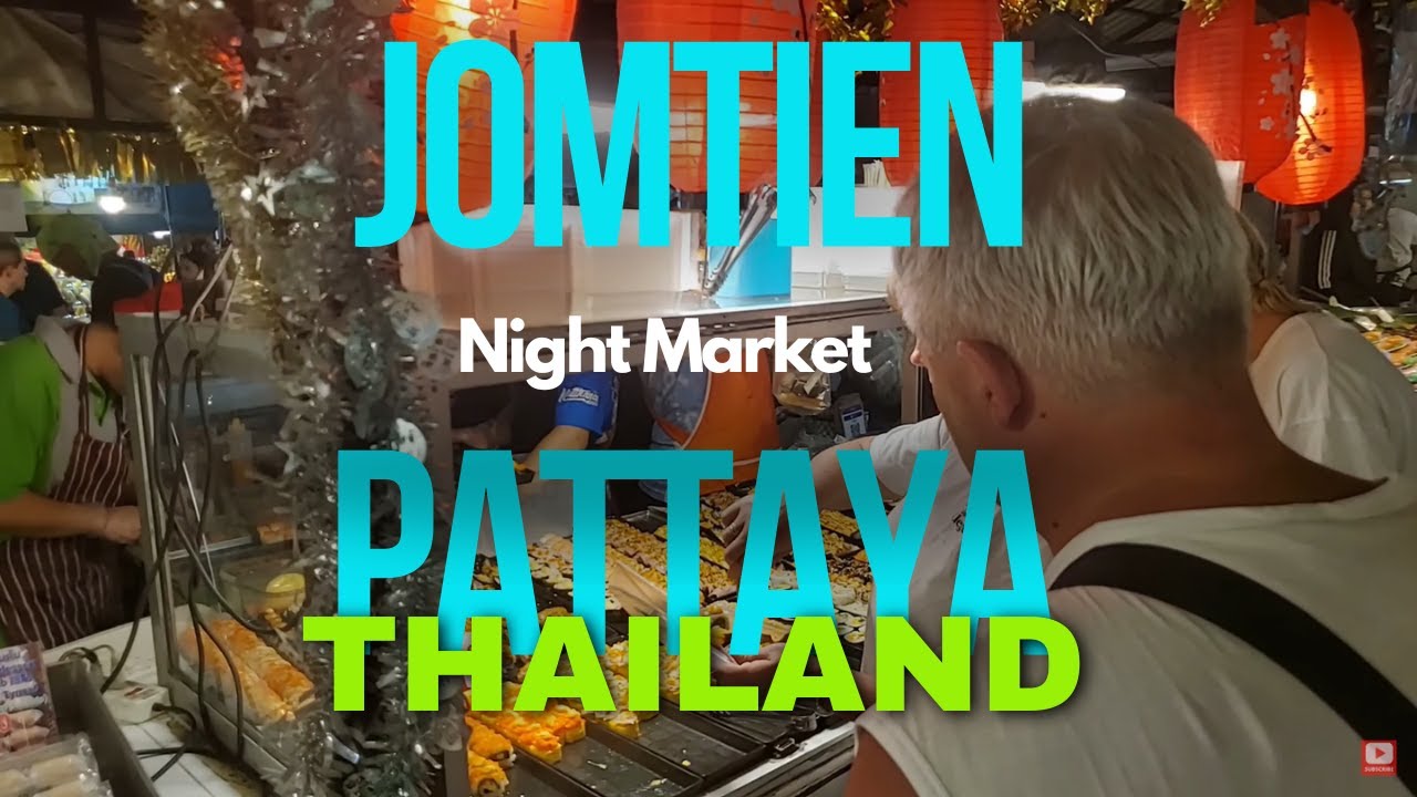 🇹🇭 [4K]  Jomtien Night Market - Pattaya, Thailand April 2024