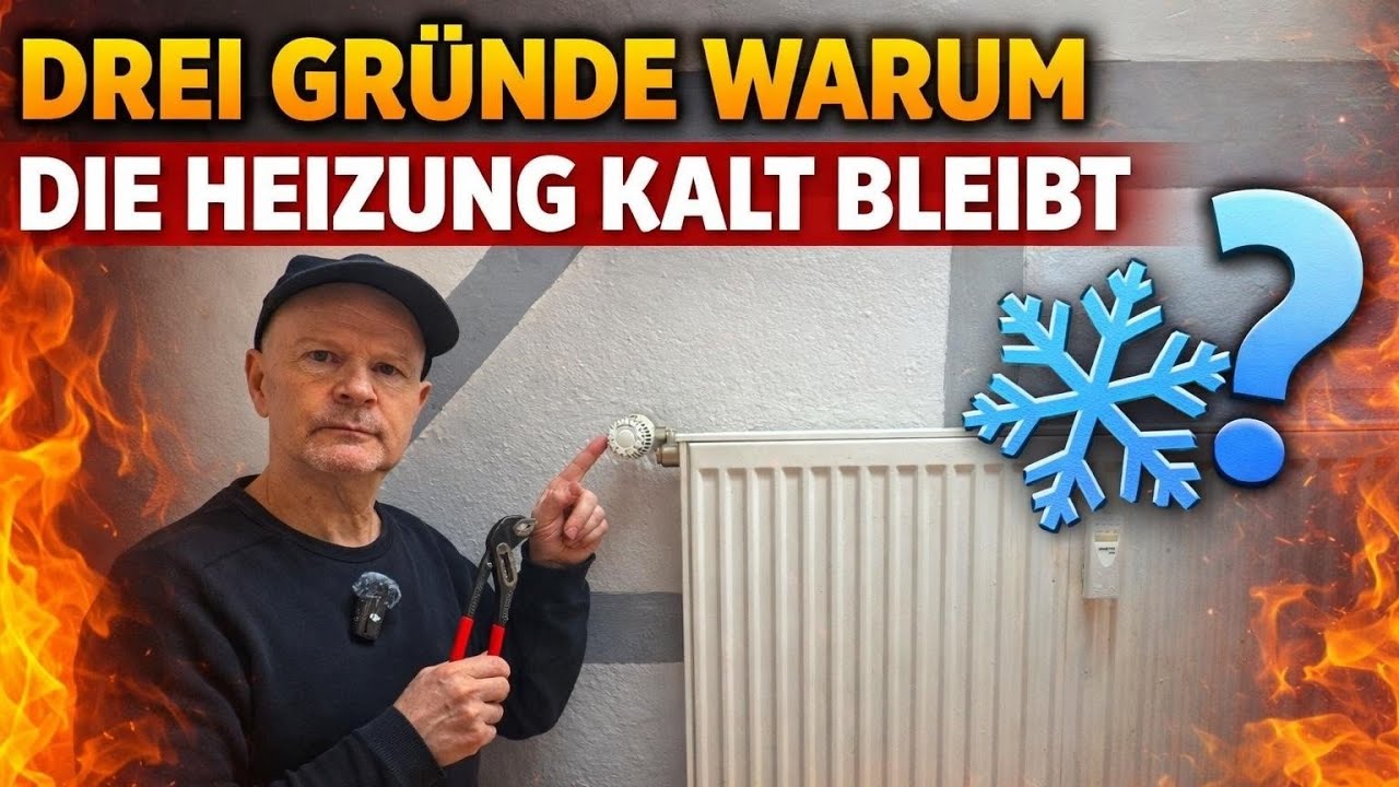 Heizung bleibt kalt? 3 Probleme, die du selbst beheben kannst