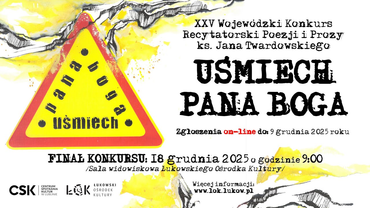 25. Wojewódzki Konkurs Recytatorski Poezji i Prozy ks. Jana Twardowskiego „Uśmiech Pana Boga”