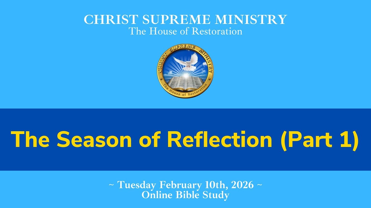 The Season of Reflection: Part 1