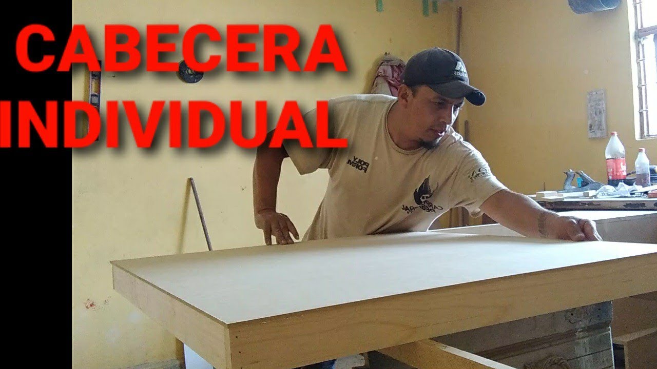 COMO HACER UNA CABECERA DE MADERA Y MDF  INDIVIDUAL ( IGUALANDO COLOR GRIS OXFORD )..