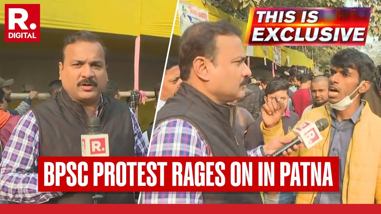 This Is Exclusive LIVE: Students Protest Against BPSC Exam Cancellation in Patna, Demand Re-Exam