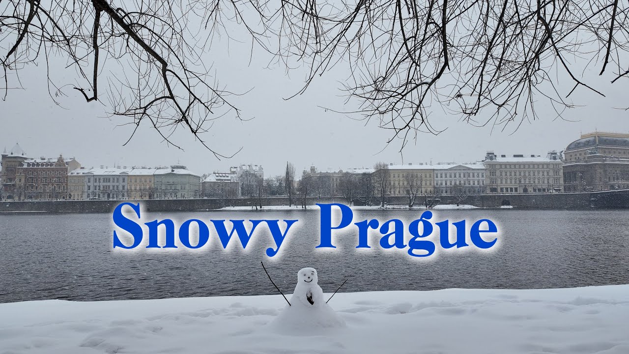 Snowy Prague in 4K HD