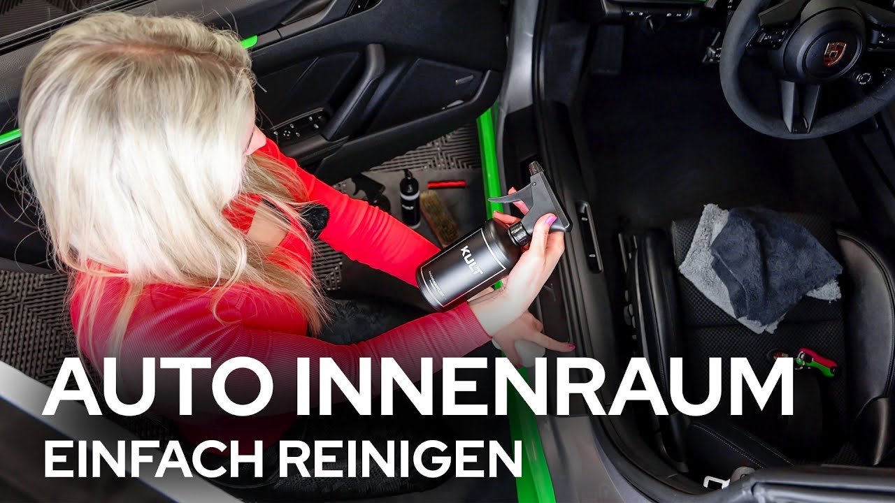 Auto Innenreinigung mit Auto Innenraum & Leder Reiniger + Pflege I Porsche 911 Carrera T