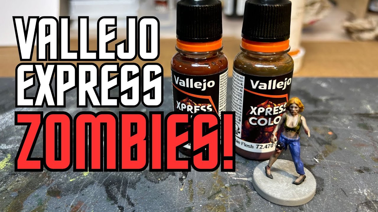 Painting a zombie with Vallejo Xpress contrasts