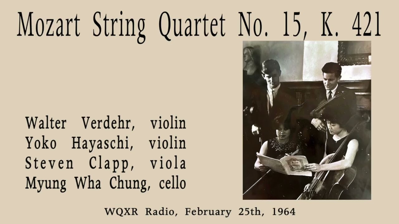 Mozart Quartet in Dminor, Walter Verdehr  ,    Miraflor quartet, 1964