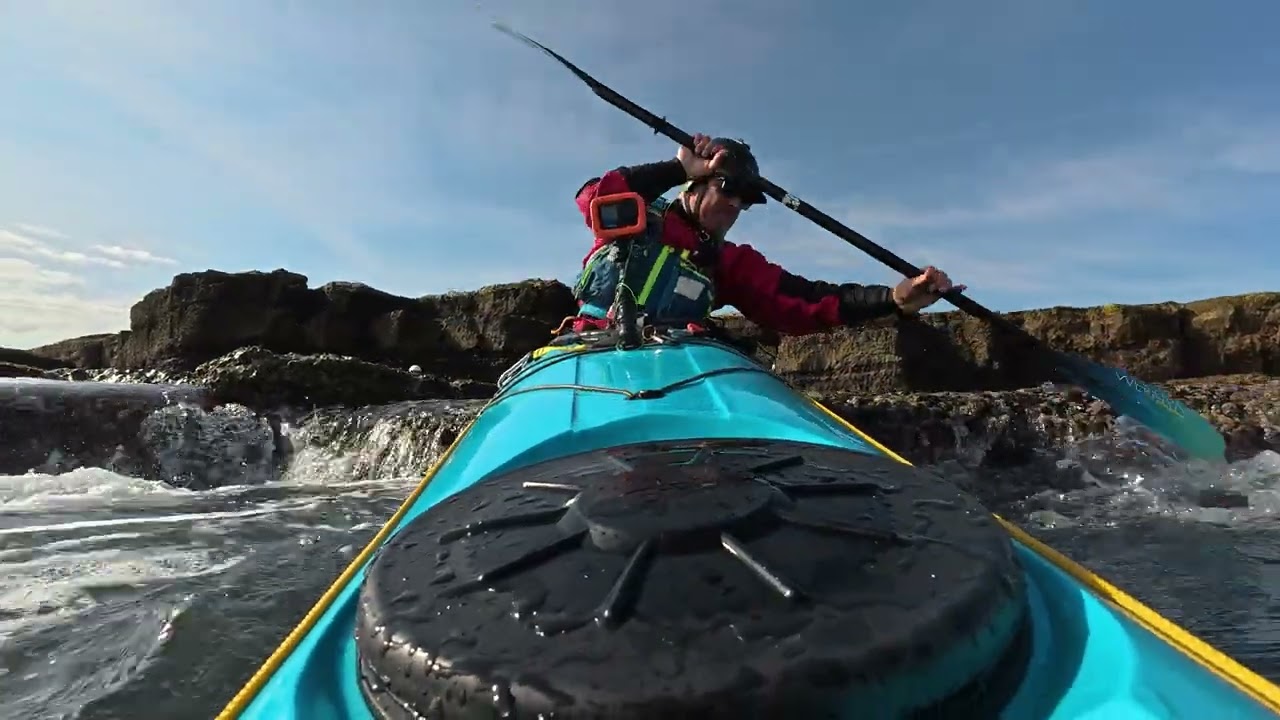Short Video of our Kayaking around Filey, rock hopping and roll practice on Sunday 10th August 2025