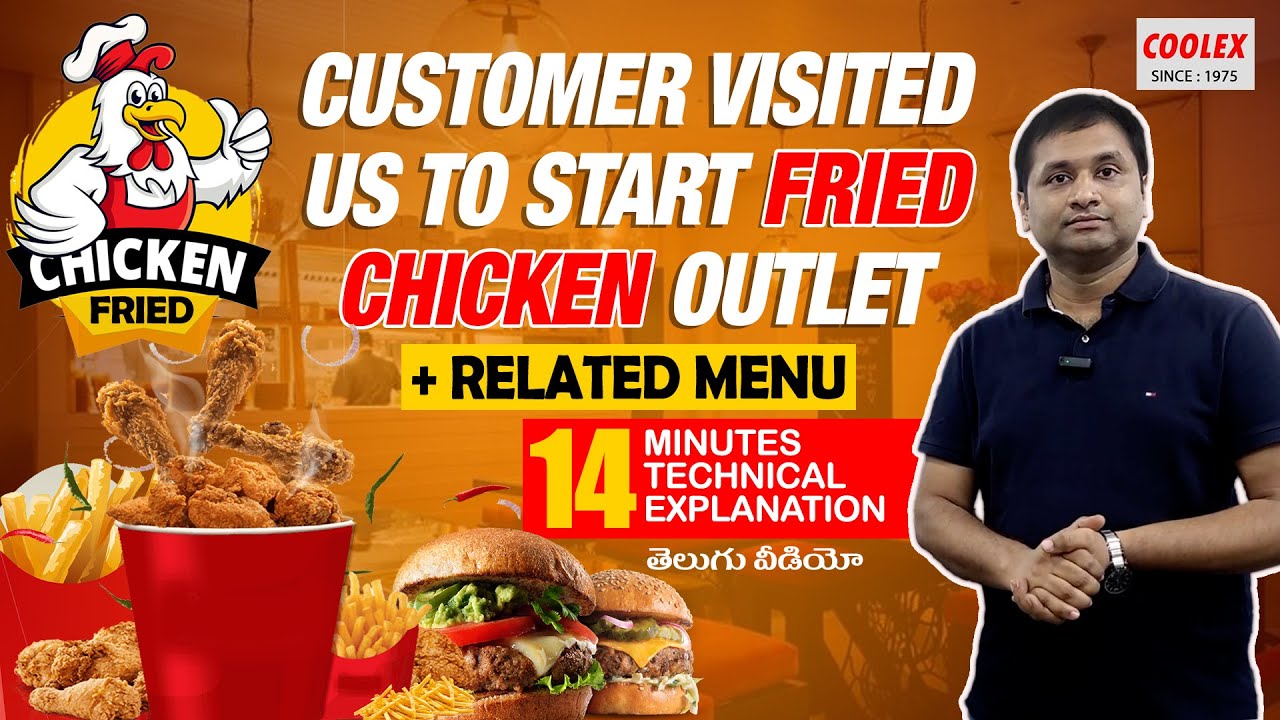 Fried Chicken Outlet Open చెయ్యటానికి Tirupati customer Explanation,Fryer,Breading,Marinator,Warmers