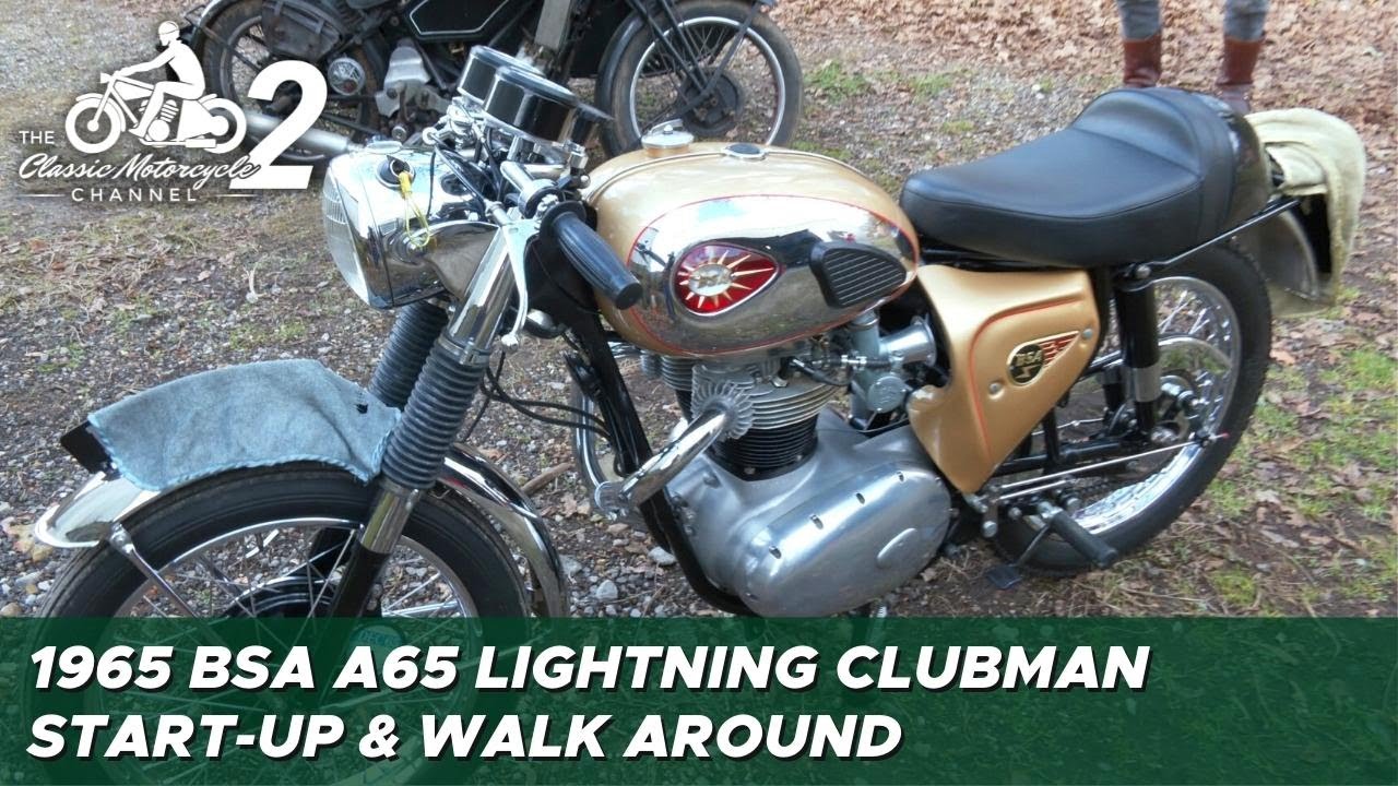 1965 BSA A65 Lightning Clubman Start-up & Walk Around