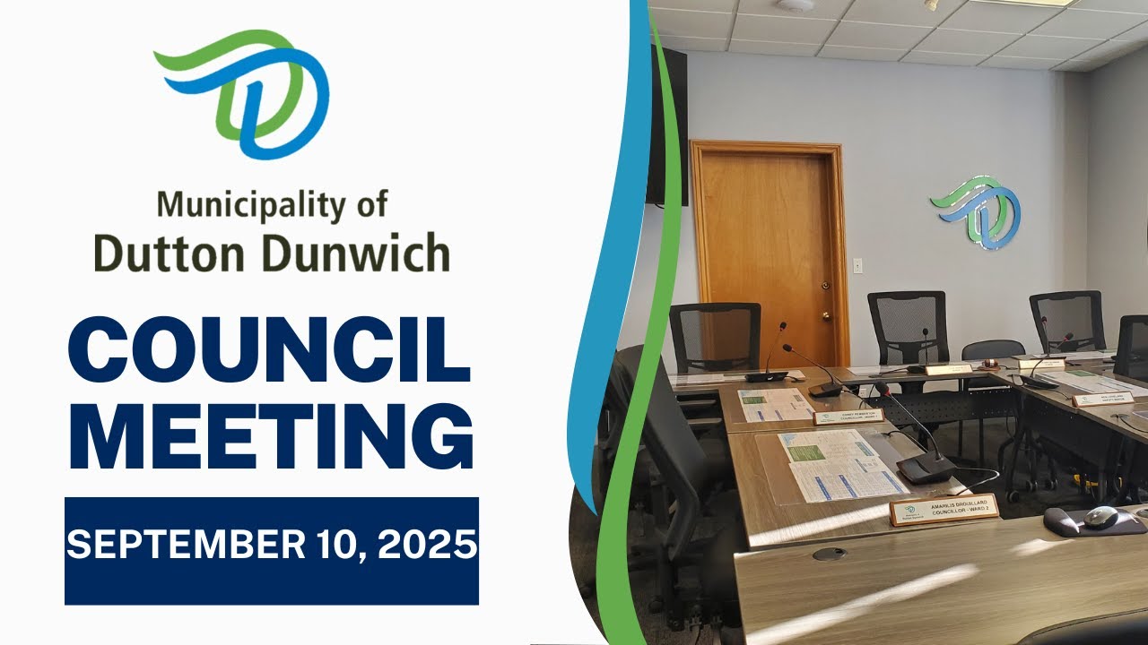 Dutton Dunwich Council Meeting - September 10, 2025