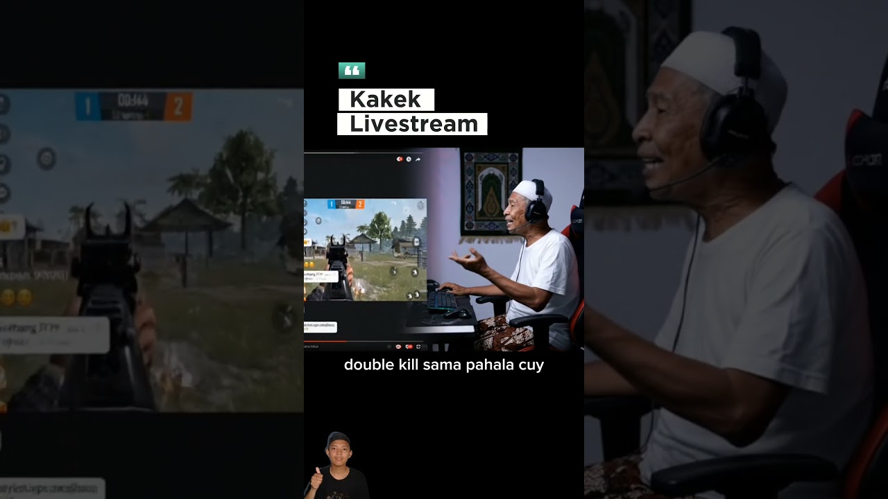 KAKEK JADI GAMER ESPORTS, KAKEK LIVESTREAM SAMBIL NGAJI #memes #fuuny #ai