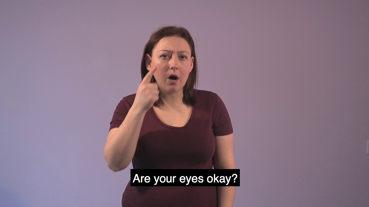 Useful signs for eye care staff (MAKATON)
