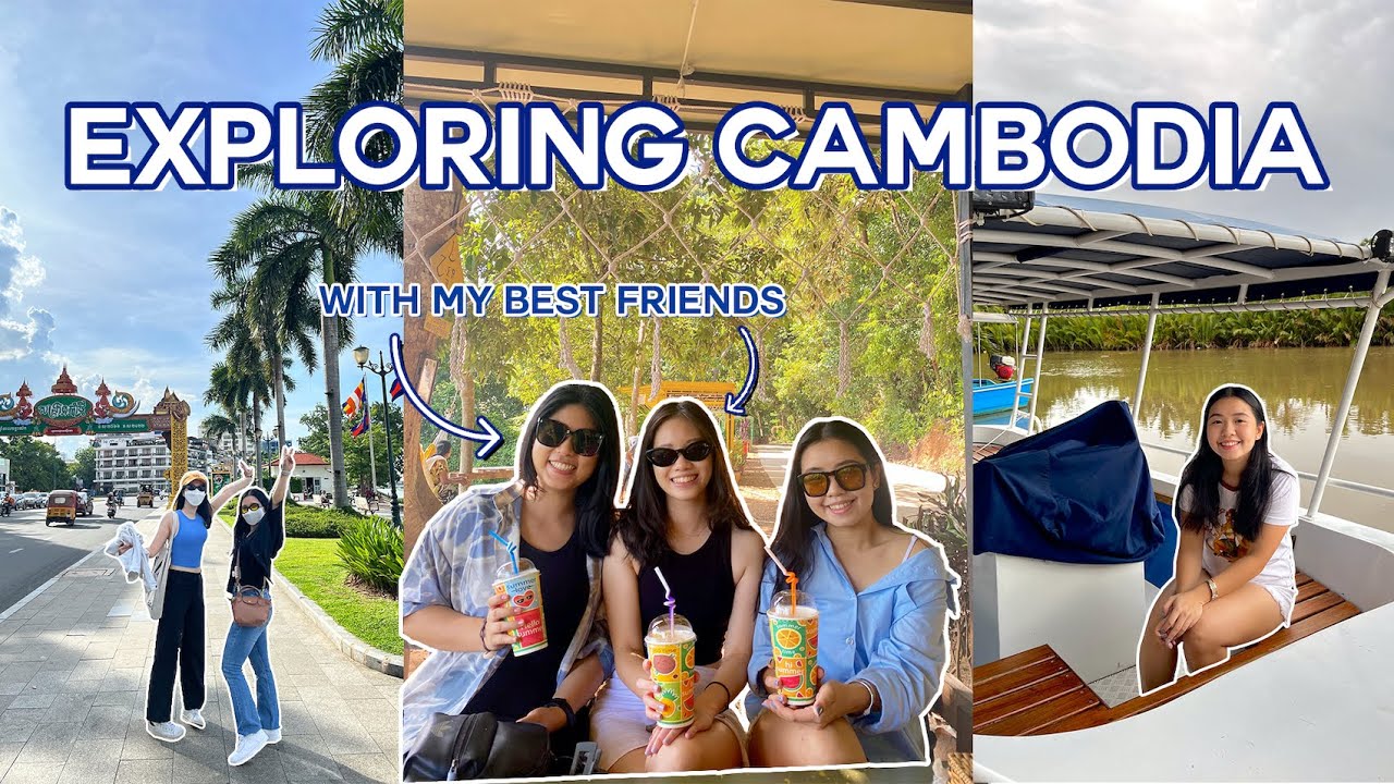 Cambodia Travel Vlog 🇰🇭 | best friends visit my home country, kampot, traditional clothes photoshoot
