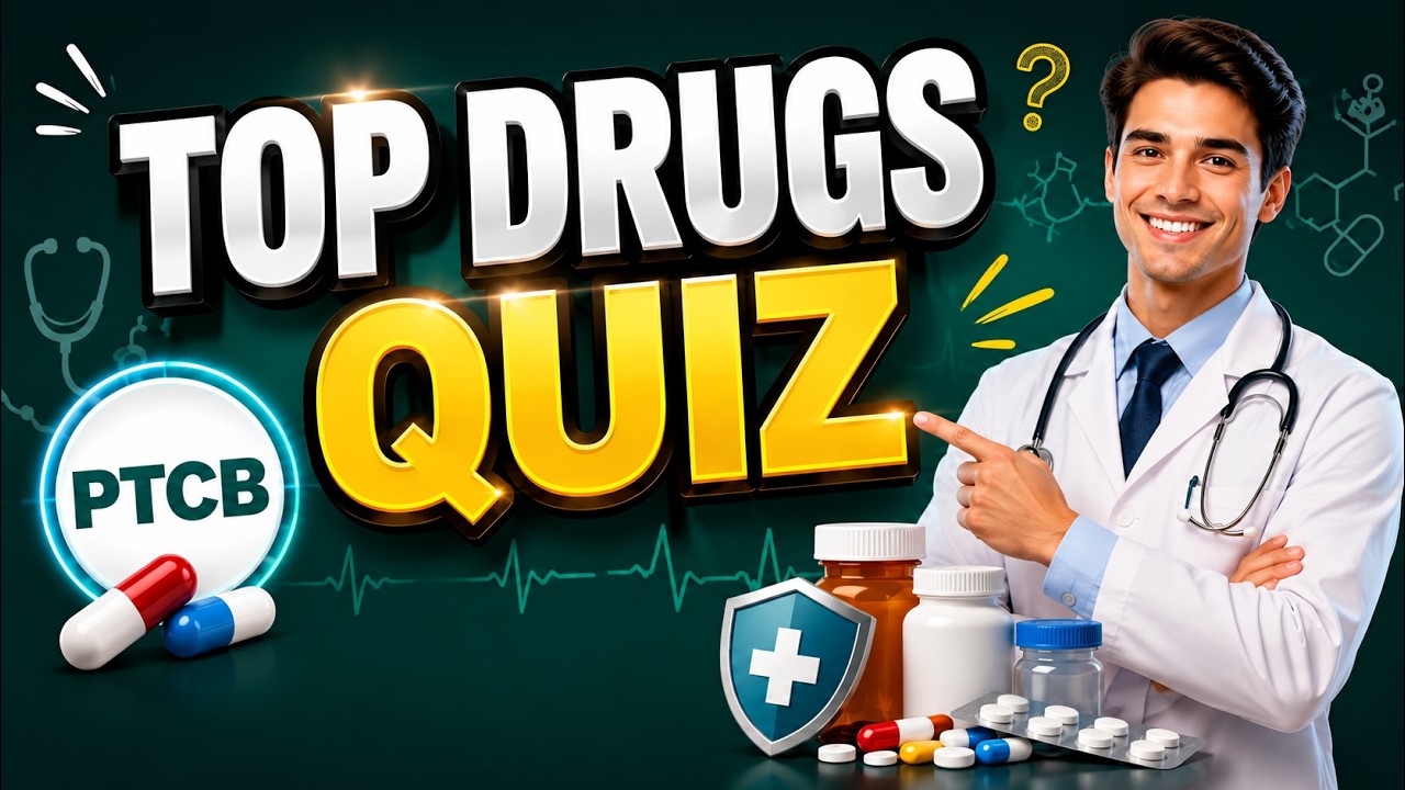 🆕 Prescription Drugs: PTCB 25 QUESTIONS QUIZ. PHARMACY TECHNICIAN EXAM. 👉 Ptcb Exam Quiz New Video