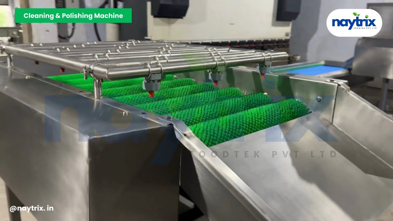 Brush Roller Washing Machine | Brush Washing | Brush Polishing Machine | Carrots Polish #brushroller