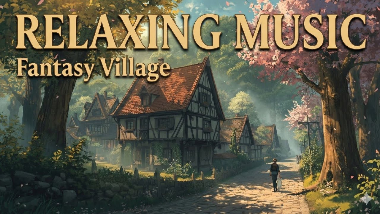 Peaceful Fantasy Village | Cozy Medieval Ambience
