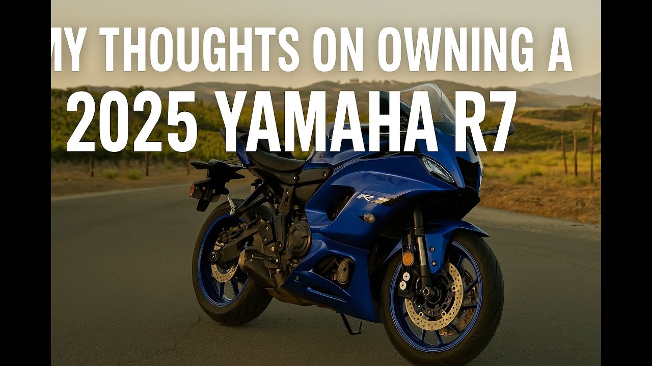 Мои впечатления от владения мотоциклом Yamaha R7 2025 года выпуска.