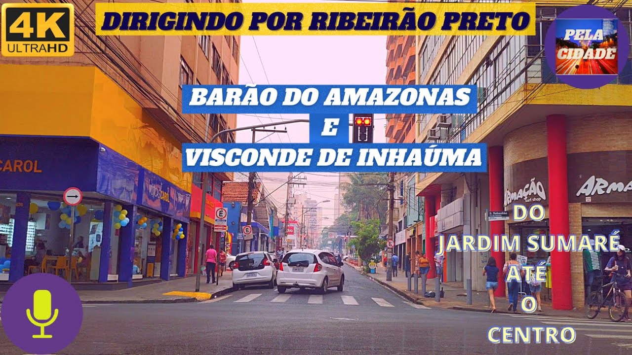 Dirigindo por Rib. Preto - B. do Amazonas e Visc. de Inhaúma - Do Sumaré ao Centro - 13/9/21- Em 4K