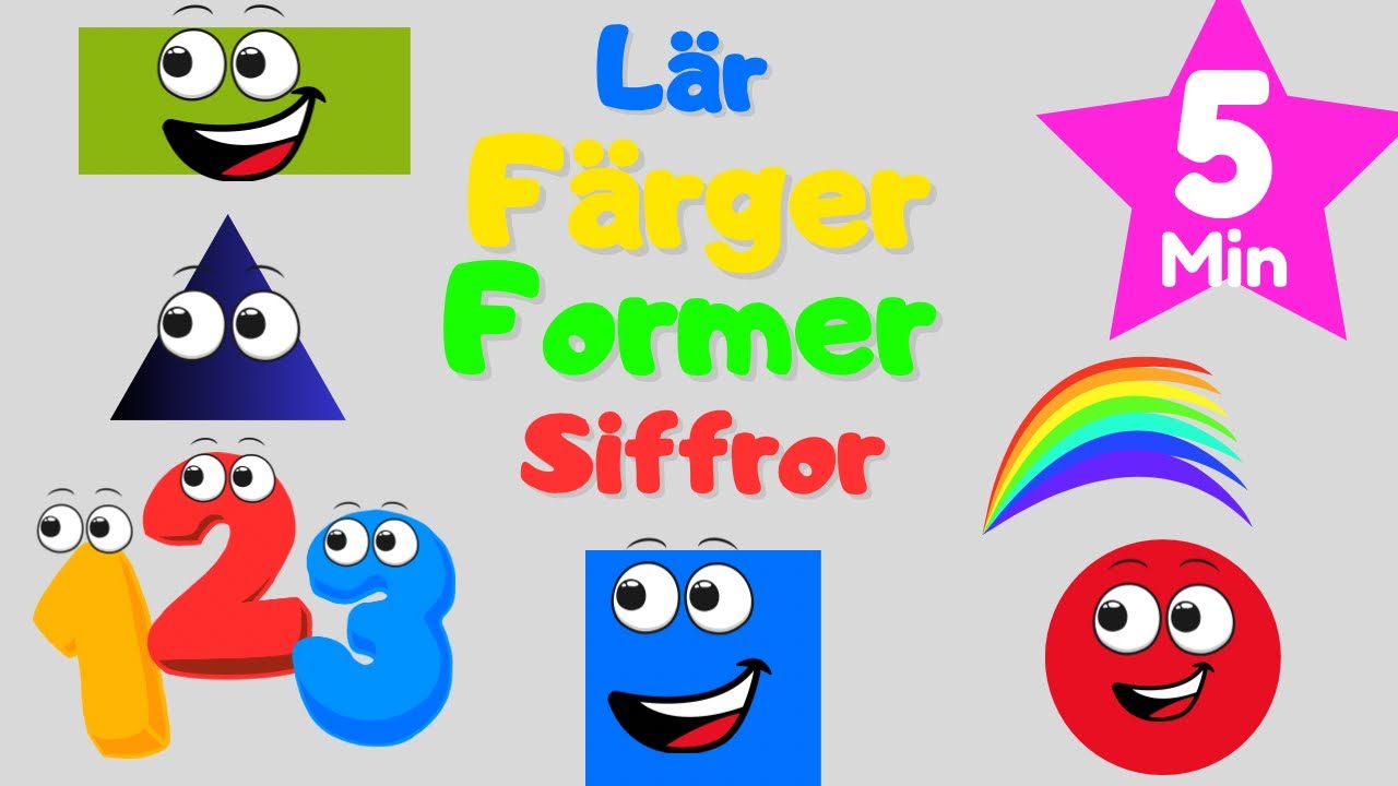 L&auml;r dig F&auml;rger, Siffror och Former| Med BarnPedagogik
