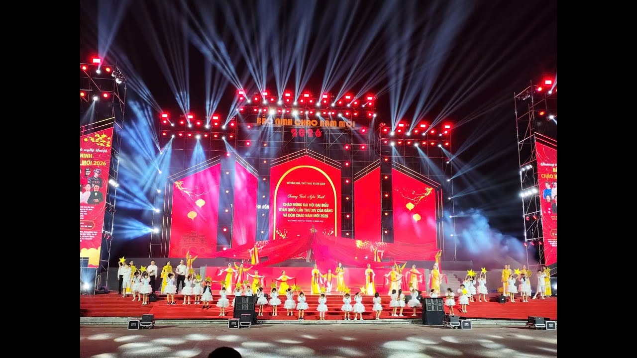 CHƯƠNG TRÌNH NGHỆ THUẬT CHÀO NĂM MỚI 2026 TẠI TRUNG TÂM VĂN HOÁ KINH BẮC TỈNH BẮC NINH