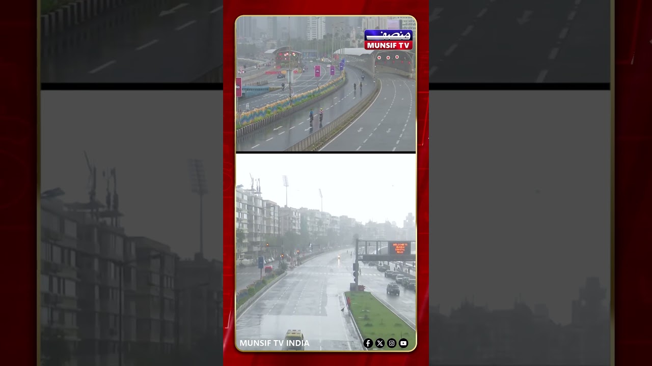 Mumbai Monsoon Unleashed: Heavy Rain, Crashing Waves at Gateway of India & Marine Drive! MUNSIF TV