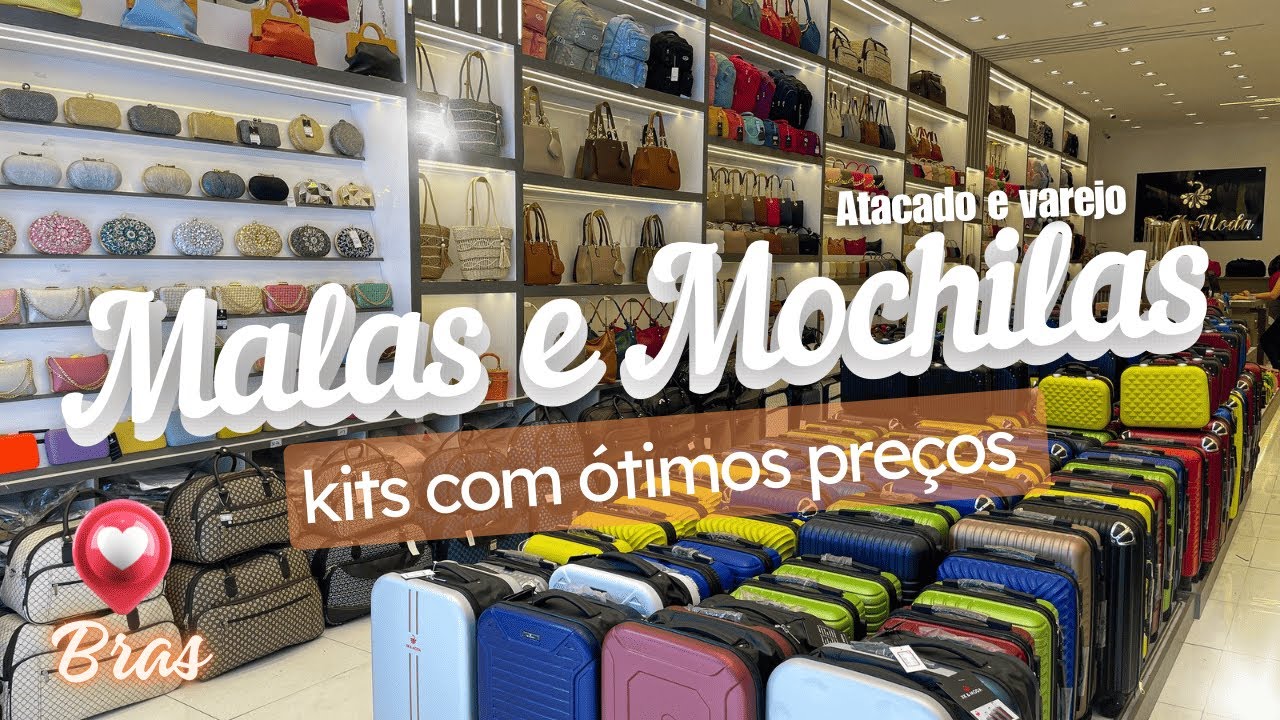 Novidades Mala de viagem e Mochila no Brás - Fabricante e Importadora - Atacado e Varejo #brás