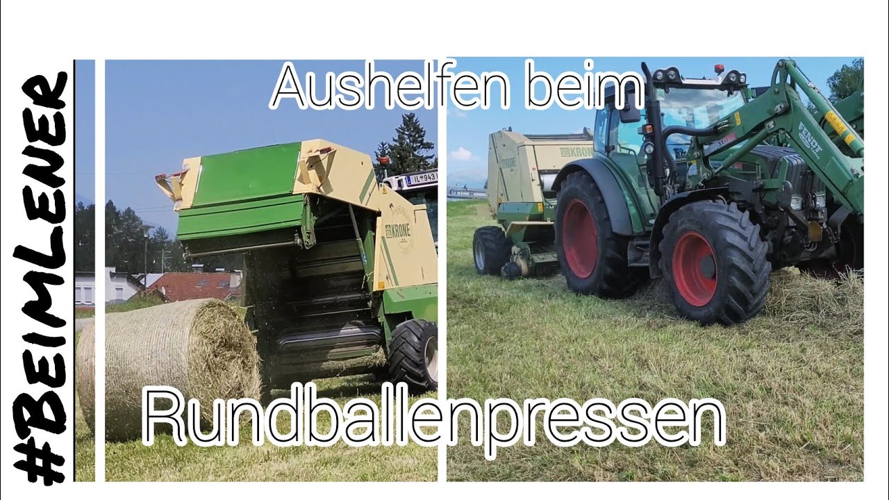 Heuballenpressen f&uuml;r'n Schusterer-Hof! Vario im Einsatz! #fendt #tirol #vario #krone #BeimLener