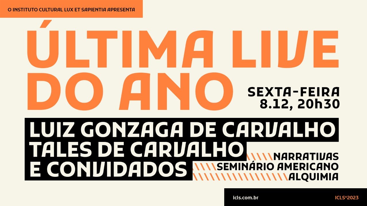 Seminário Americano, Narrativas e Alquimia - Última LIVE 2023 - Gugu, Tales e convidados