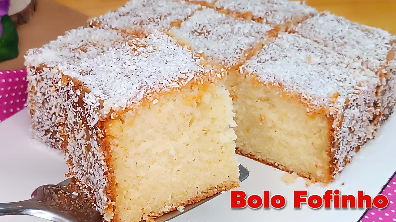 Bolo Fofinho feito em minutos - Simples e delicioso com poucos ingredientes!