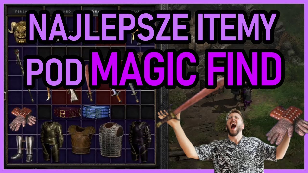 NAJLEPSZE PRZEDMIOTY ZWIĘKSZAJĄCE MAGIC FIND! PORADNIK DIABLO 2: RESURRECTED BEST MF ITEMS GUIDE D2R