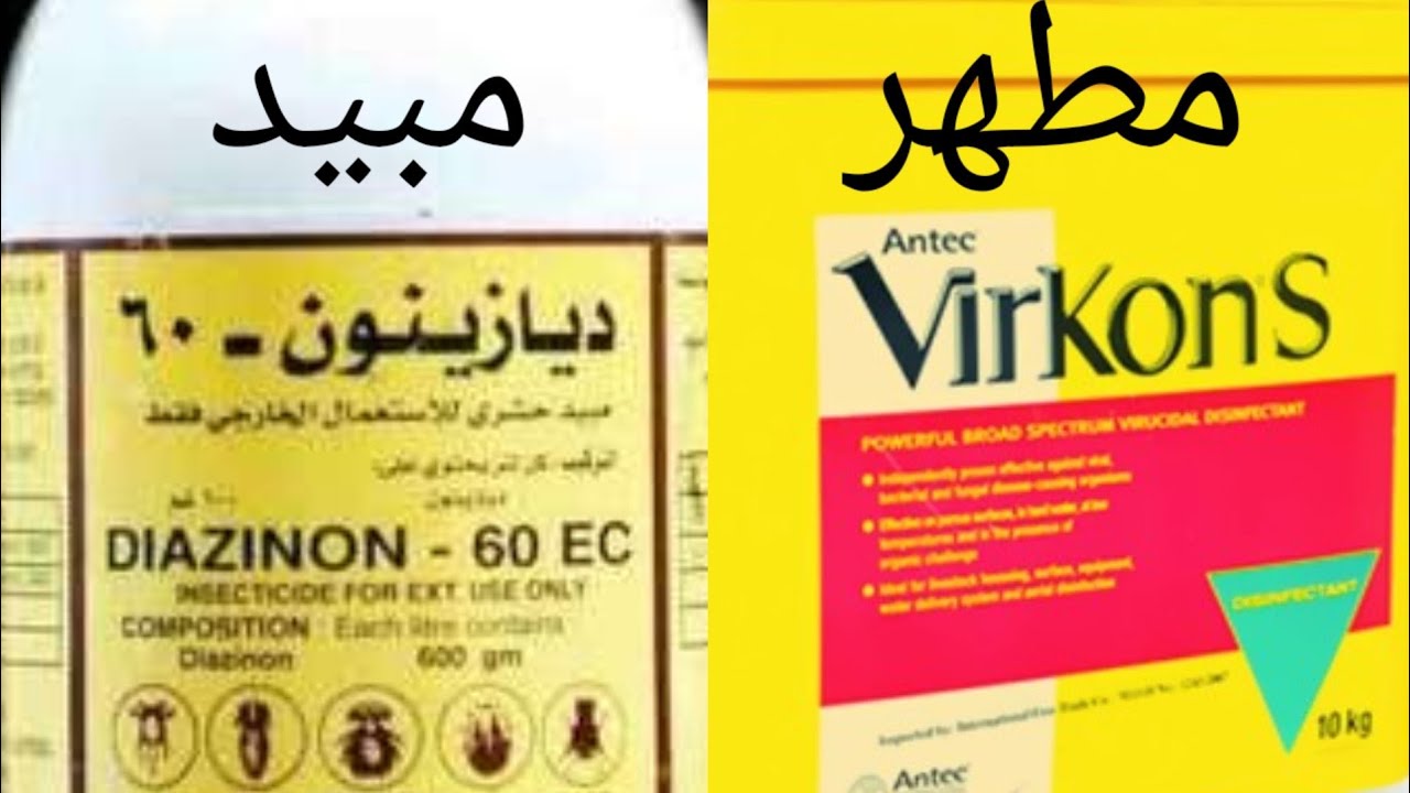 (١٠٧) ما الفرق بين مطهر و مبيد حشري