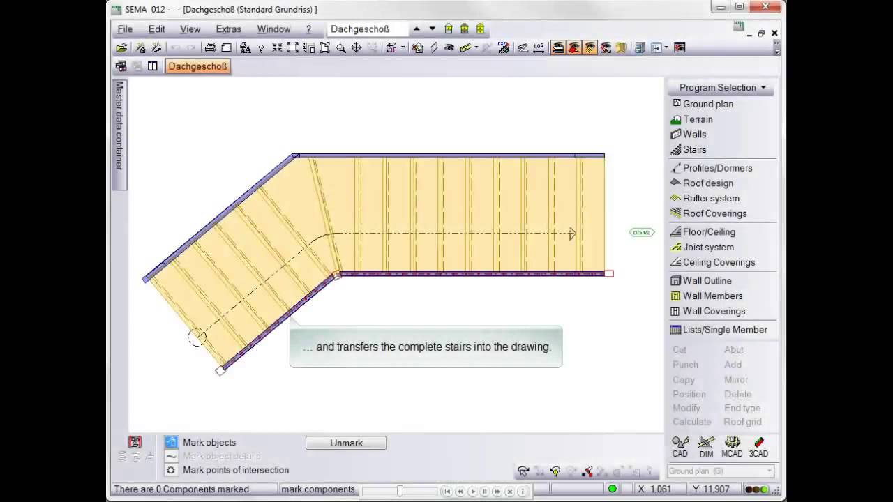 Simple Stairs Construction on Complicated Ground Plans V14-1