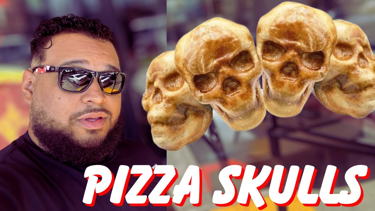 Pizza Skulls ! Trying Viral Halloween Food