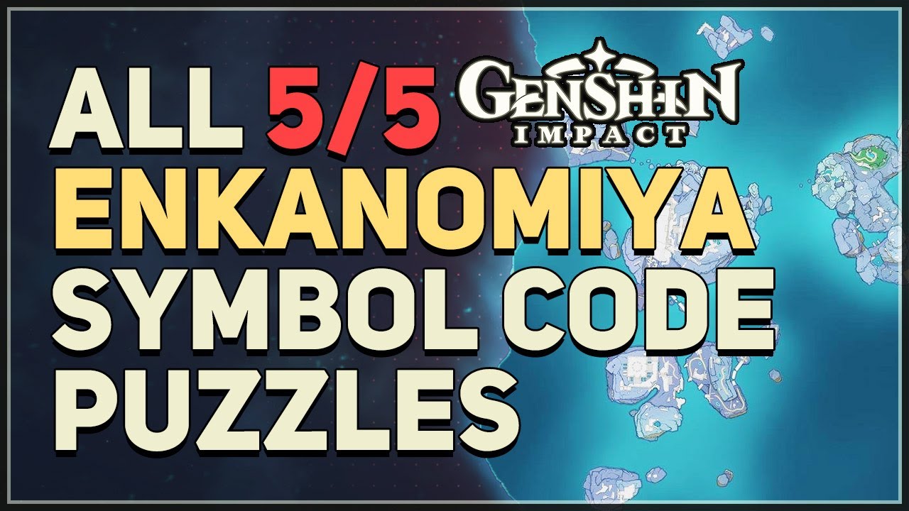 All Enkanomiya Symbol Code Puzzles Genshin Impact